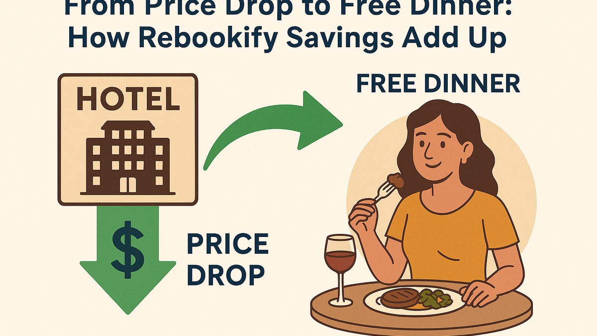 From Price Drop to Free Dinner: How Rebookify Savings Add Up
