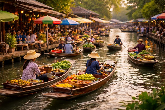 Cities Built Around Water: Canals, Riverwalks, Floating Markets