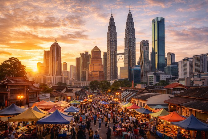 Kuala Lumpur Between Tradition and Skyscrapers