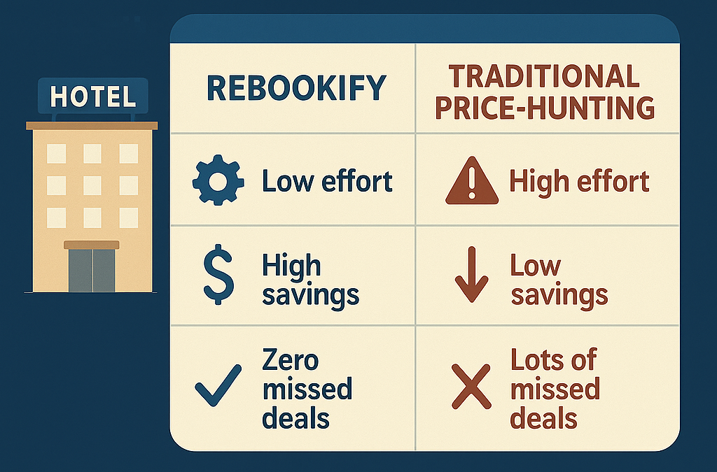 Rebookify vs. Traditional Price-Hunting: Which Saves More for the Regular Traveler?