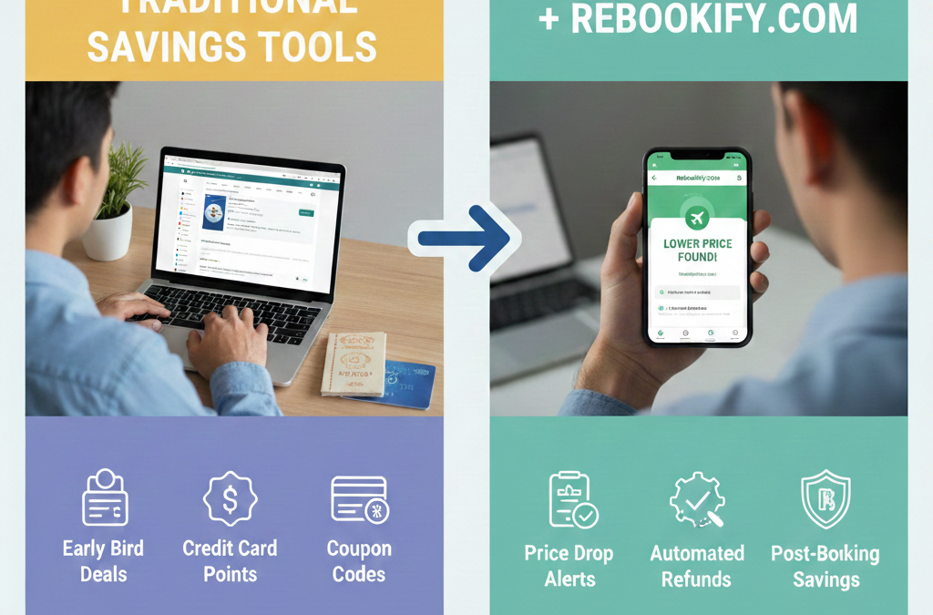 How Rebookify Complements Other Travel Savings Tools